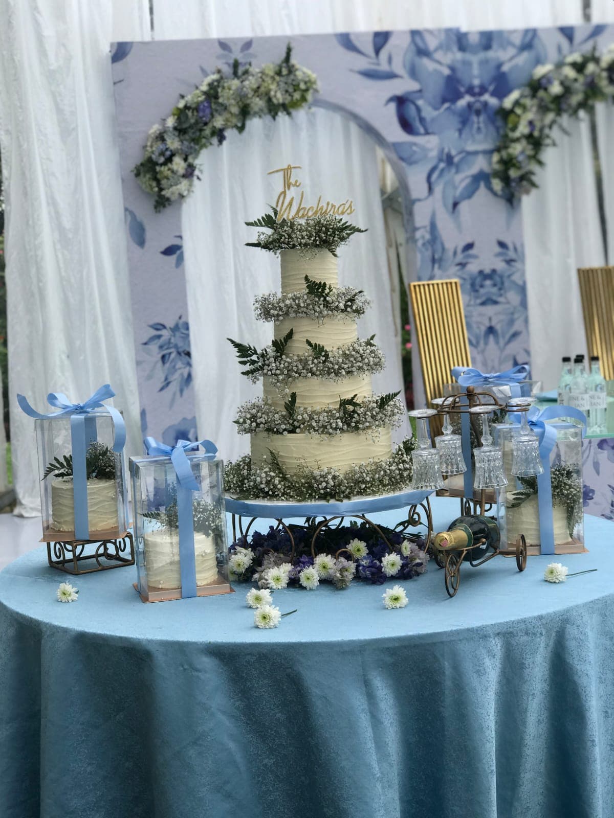 Architectural Multi-Tier Wedding Cake